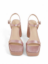 Exquisite French Retro Platform Pumps with Chunky Heels, view 2