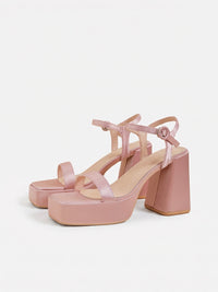 Exquisite French Retro Platform Pumps with Chunky Heels, view 4
