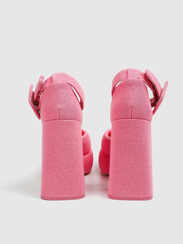 Dreamy Princess Pink High-Heel Platforms, view 3