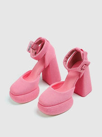 Dreamy Princess Pink High-Heel Platforms, view 5