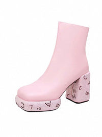 Sparkly Rhinestone Princess Platform Booties, view 3