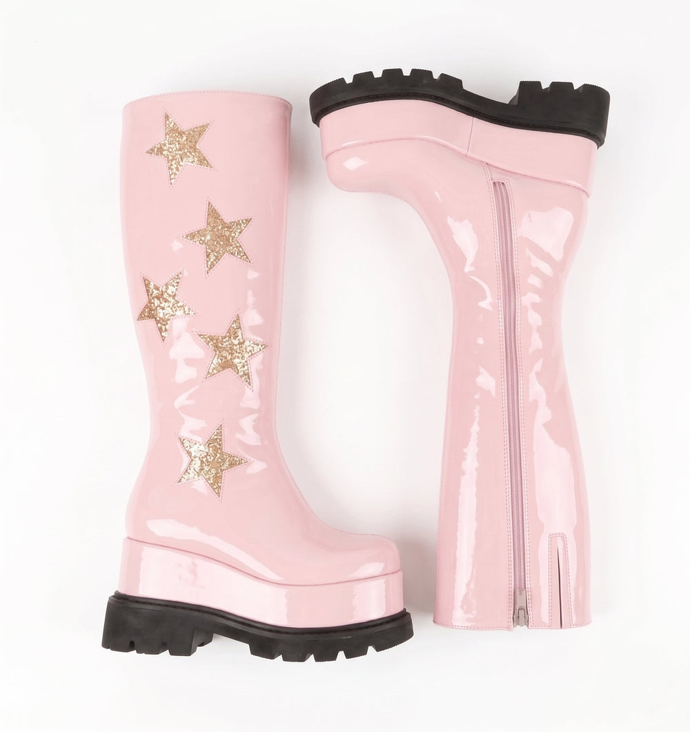 Star Princess Platform Knee-High Boots, view 4