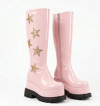 Star Princess Platform Knee-High Boots, view 3