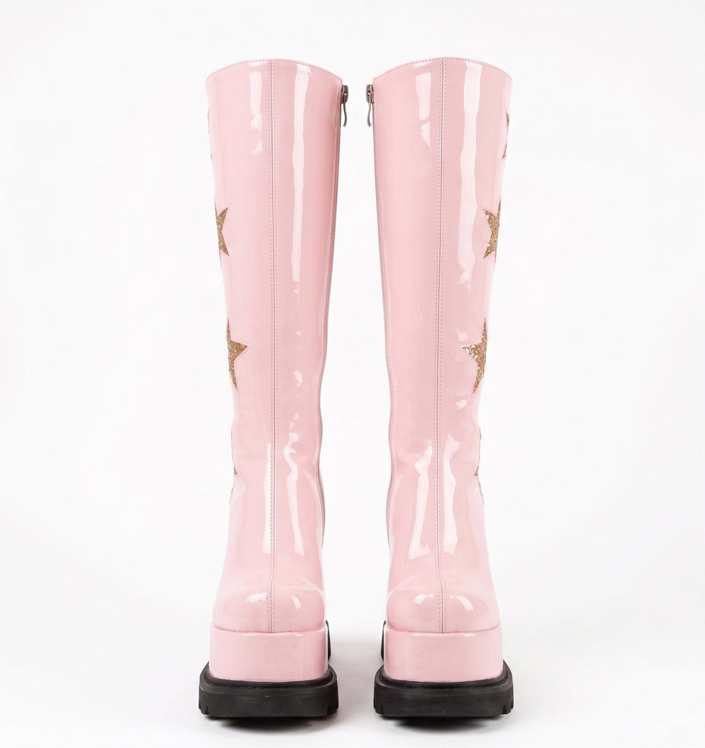 Star Princess Platform Knee-High Boots, view 5
