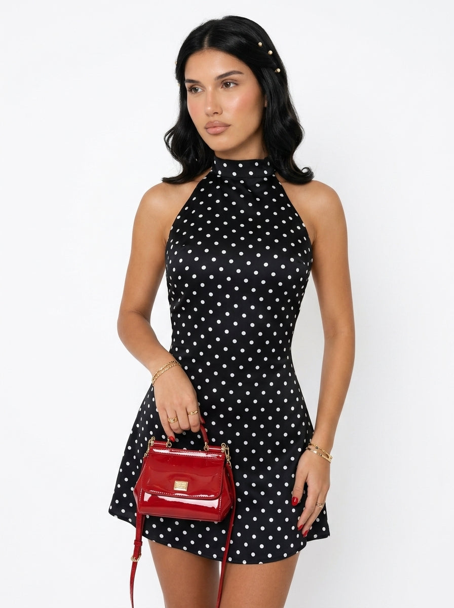 Angelic White Eyelet Mini Dress, view 2